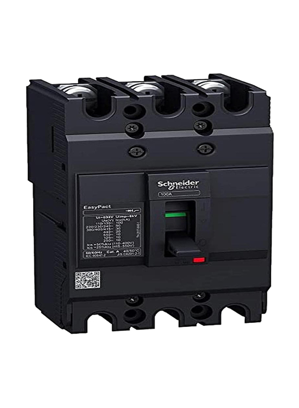 Schneider Electric EasyPact EZC100N Circuit Breaker, EZC100N3100, Black