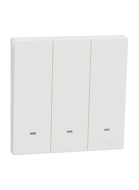 

Schneider Electric Avatar On C 3 Gang Switch, 16A, E8733L1F_WE, White