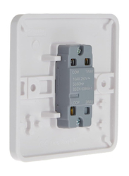 Schneider Electric Lisse 1 Gang 1 Way Plate Switch, GGBL1011NIS, White