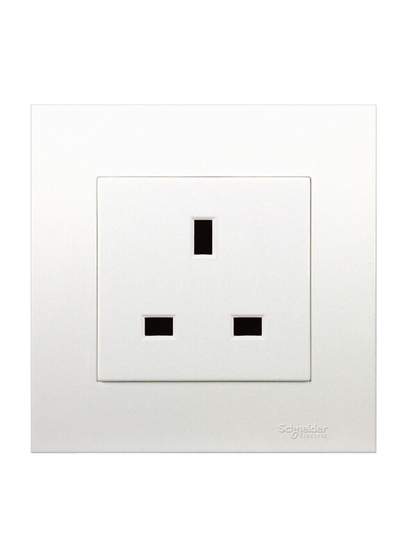 

Schneider Electric 13A 250V Vivace 1 Gang Socket Outlet, KB426, White