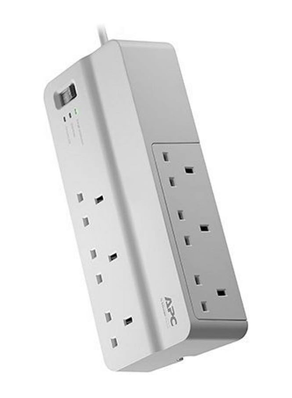 

Schneider Electric Apc Essential Surge Arrest 6 Outlets Charger, 230V UK, 270B433, White