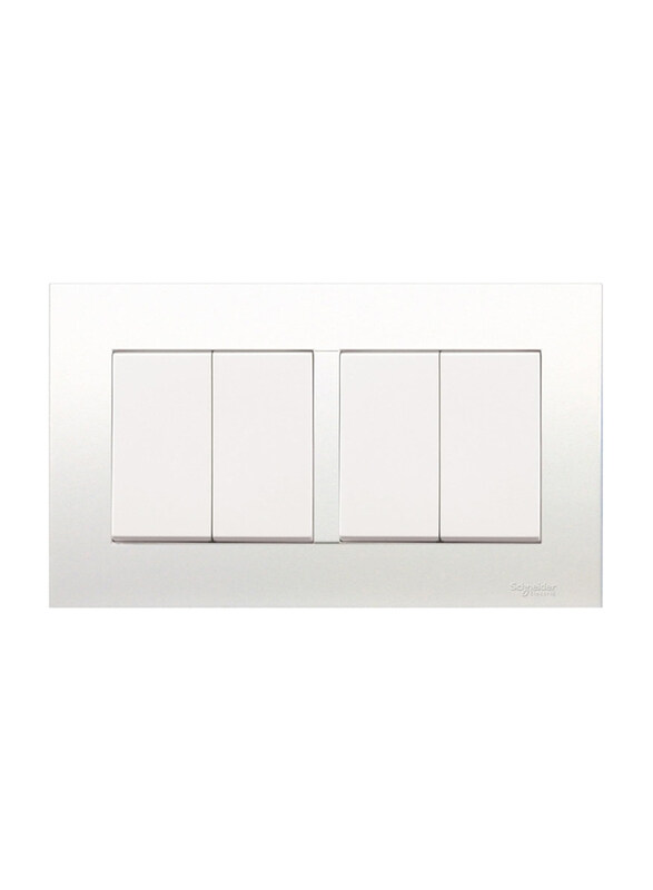 

Schneider Electric Vivace 4 Gang Switch, KB34/1, White