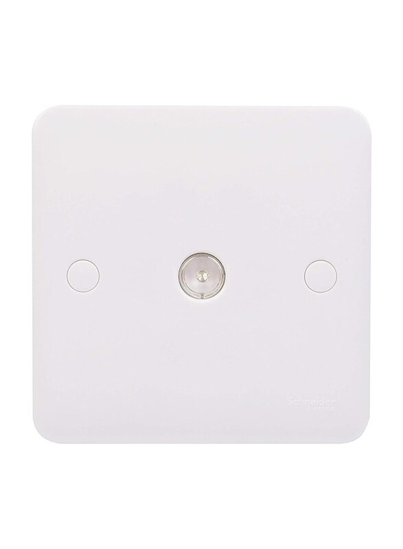 

Schneider Electric Lisse Coaxial TV-R Socket, GGBL7010S, White