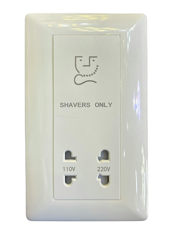 Schneider Electric Avatar On Shaver Socket, 230 V, E83T727V_WE, White