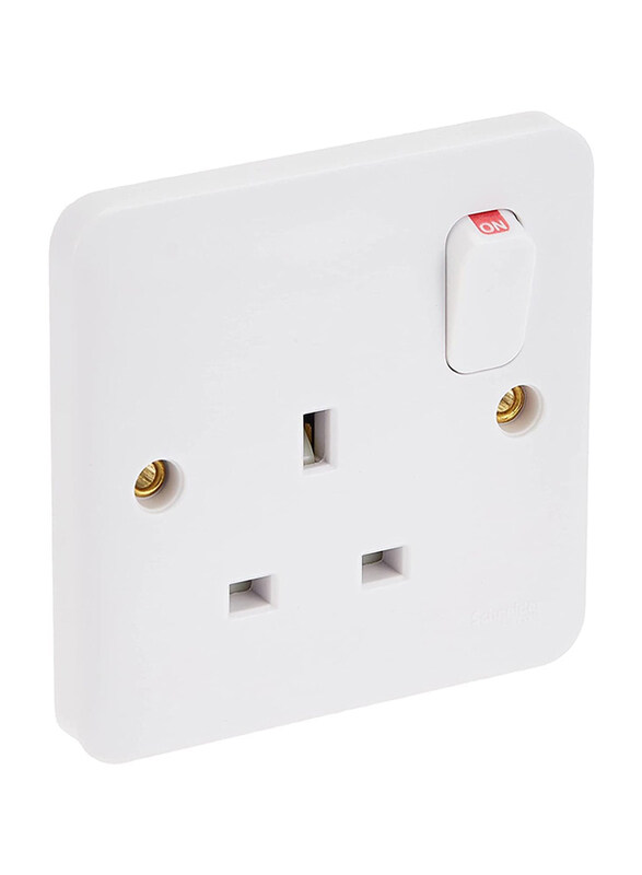 Schneider Electric Lisse Uk Standard Switch Socket, Bs 1363-2, White