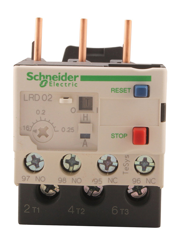 Schneider Electric LRD02 690 Volts Relay, Black