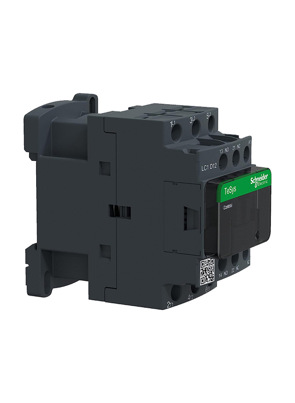 Schneider Electric 12A TeSys Deca Contactor with 24V AC Spring Coil & 3 Poles, Black