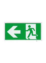 Scolmore ESP Duceri Emergency Exit Hanging Sign Board 3W Left Sign Board, Green