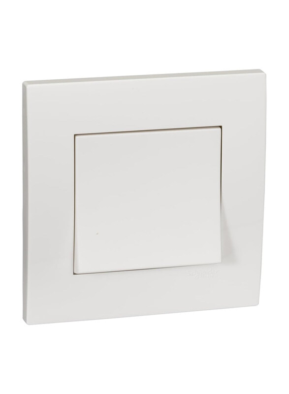 

Schneider Electric Vivace 1 Gang 10A Bell Switch, 250V, KB31BP_WE, White