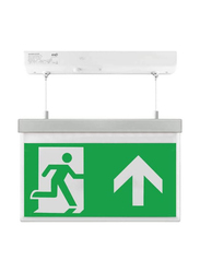 Scolmore ESP Duceri Emergency Exit Hanging Sign Board 2W Exit Sign Board, Green