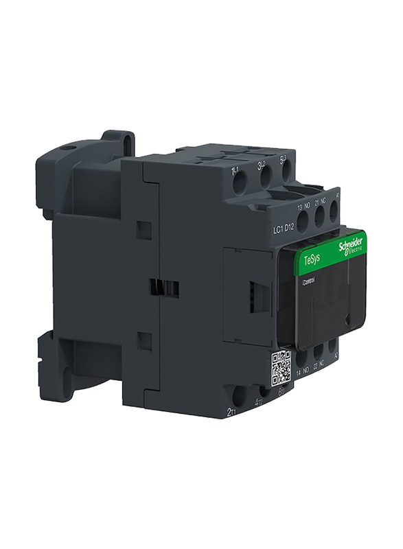 Schneider Electric LC1D12E7 Electric Contactor, Black