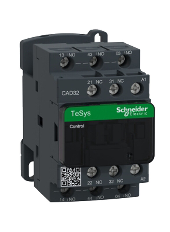 

Schneider Electric Motor Control Relay 3 NO + 2 NC - less 690V - 240V AC standard Coil TeSys D Contactor, CAD32U7, Black