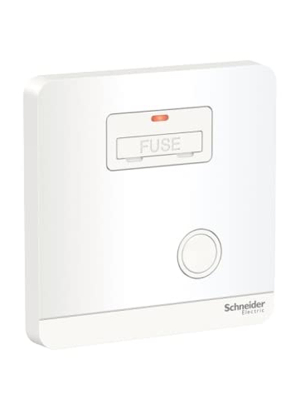 Schneider Electric 13A 250V Avatar On Fuse Connection, E8330FSGN_WE, White