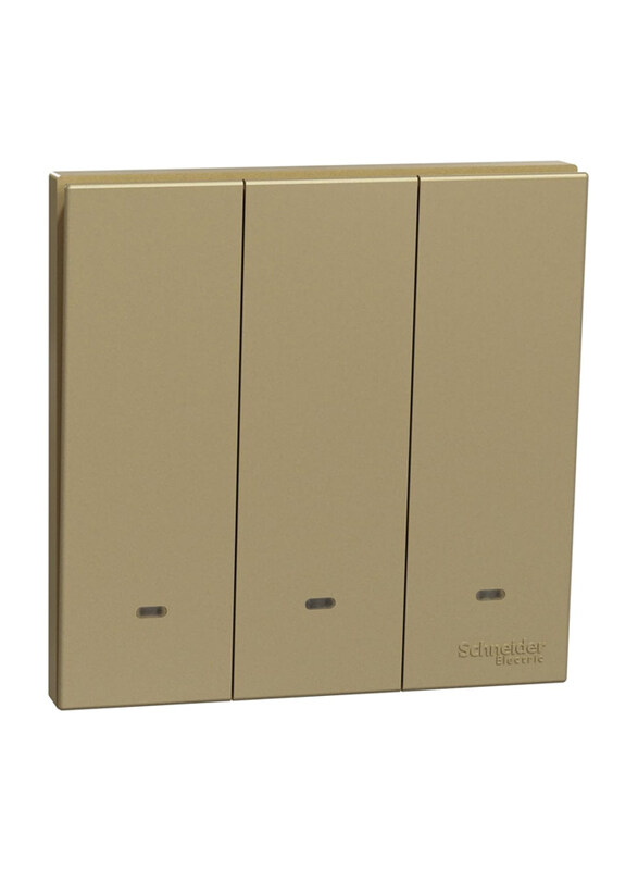 

Schneider Electric Avatar On C 3 Gang Switch, 16A, E8733L2F_WG, Wine Gold