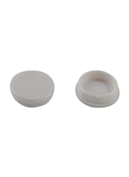 Schneider Electric GUMSCO Slim line Screw Cap Covers, 100 Pieces, White