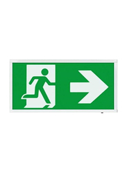 Scolmore ESP Duceri Emergency Exit Hanging Sign Board 3W Right Sign Board, Green