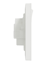 Schneider Electric Avataron C Switched Socket, 2 Gangs, 13A, 250 V, E87T25_WE, White