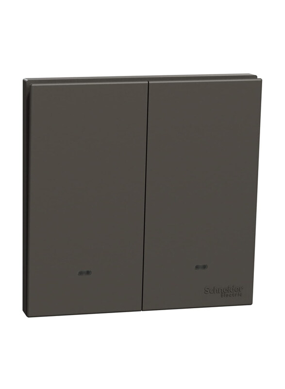 

Schneider Electric Avatar On C 2 Gang Switch Socket, 16A, E8732L2F_DG, Dark Grey