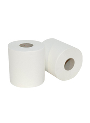 C&H Save Plus Hand Towel Tissue Paper Roll, 6 Rolls, White