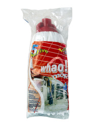 Super 5 High Absorbent Super 5 Whoa Mop for Cleaning Floors, White