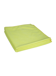 Palm Clean Tech Pear Microfibre Cleaning Cloth Set, 20 Pieces, 40 x 40cm, Yellow