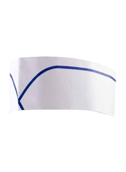 Palm Steward Cap, P01100200, White/Blue, 100-Piece