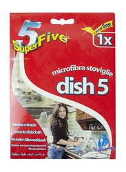 Super 5 Dish-5 Miracle Dish Cloth for Cleaning Surfaces, Blue