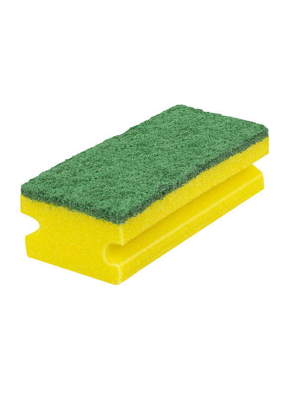 Eudorex Fibra Verde Dishwashing Sponge, 5 Pieces, Yellow