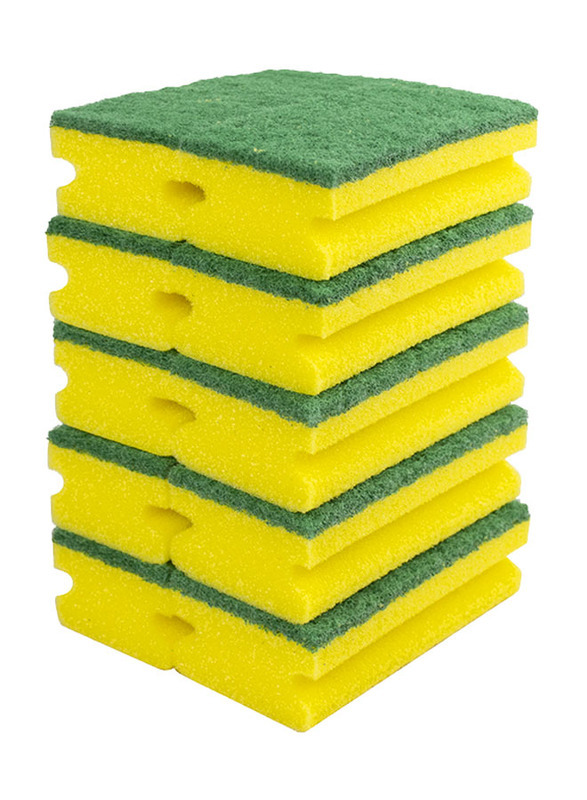 

Eudorex Fibra Verde Dishwashing Sponge, 5 Pieces, Yellow