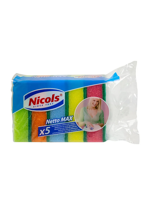 Nicols Netto Max Sponge Set, Multicolour, 5 Pieces