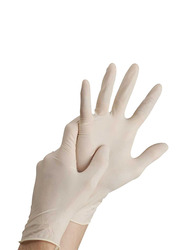 Palm Disposable Latex Powder Free Gloves, Large, 20 Piece, Clear