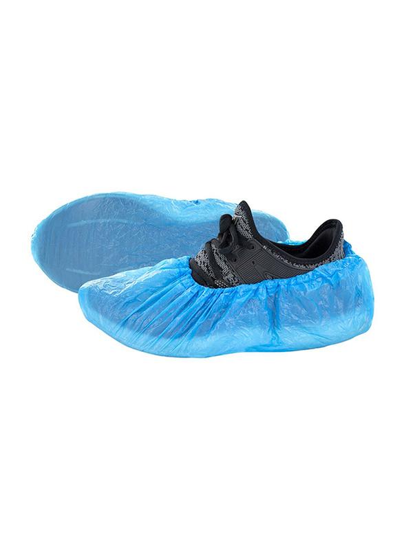 Palm CPE Shoe Cover, P01700360, Blue, 100-Piece