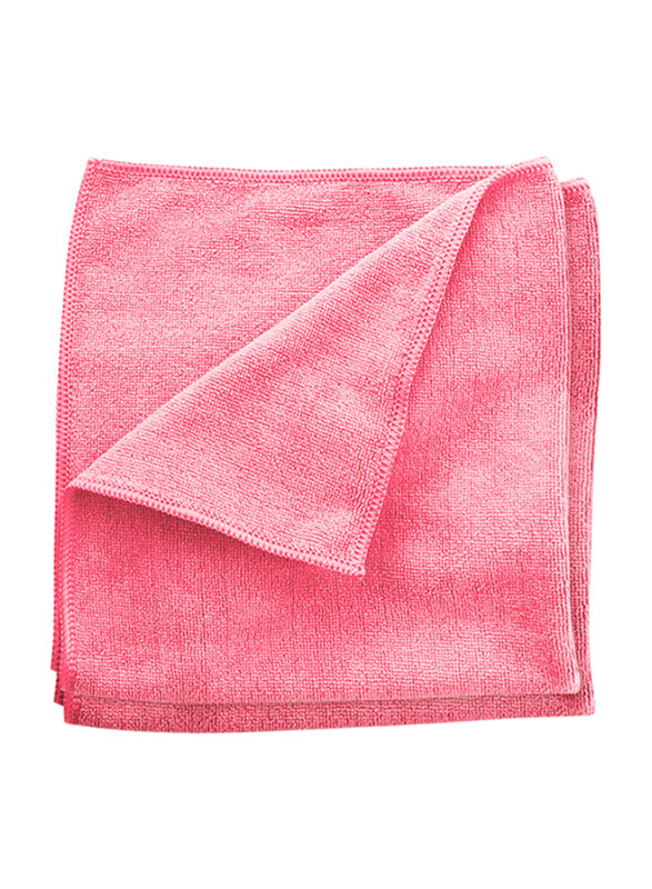 

Palm Clean Tech Terry Microfibre Cleaning Cloth Set, 20 Pieces, 40 x 40cm, Pink