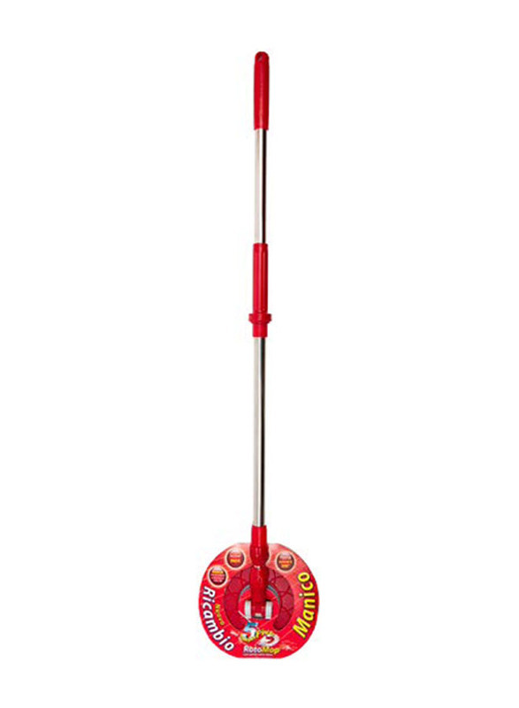 Super 5 Roto Mop with Pedal Trolley Bucket Combo, Red