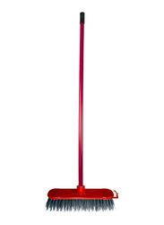 S+ Tartan Broom with Handle, Red