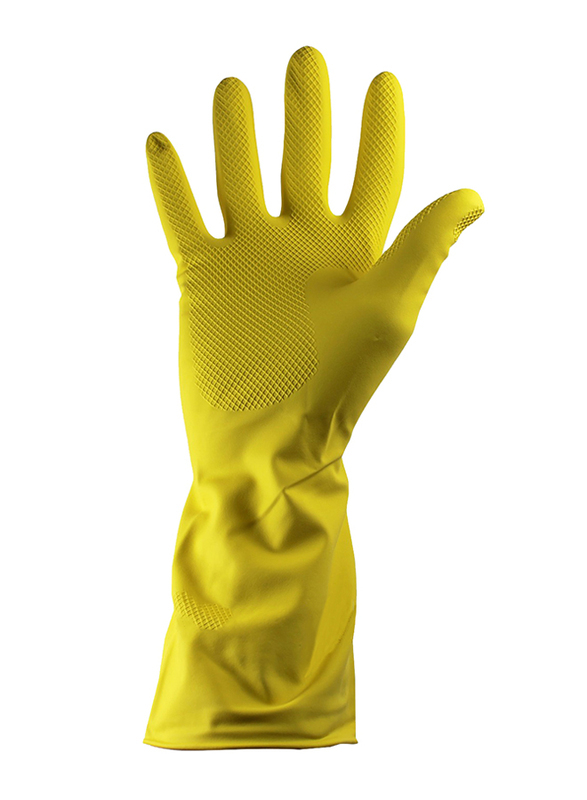 Super 5 Prima Protective Gloves with Long Sleeves for Kitchen, Large, Yellow
