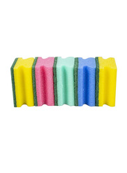 Super 5 Long-Lasting Spugna Colour Scouring Nail Saver Sponge To Remove Stubborn Stains, 5 Pieces, Multicolour