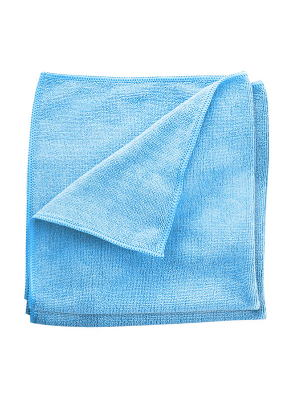 Palm Clean Tech Terry Microfibre Cleaning Cloth Set, 20 Pieces, 50 x 60cm, Blue