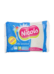 Nicols Cello Sensitive Sponge, White, 2 Pieces
