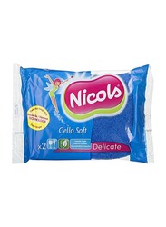 Nicols Cello Soft Sponge, Blue, 2 Pieces