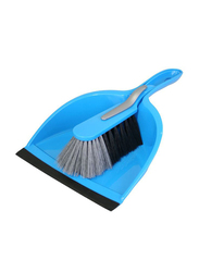 Rival Dustpan with Soft Brush, Blue/Black