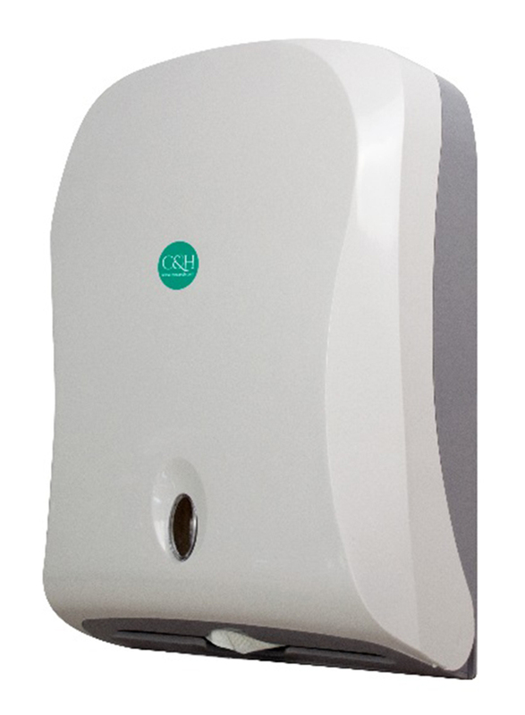 C & H Multi Fold Tissue Dispenser, White
