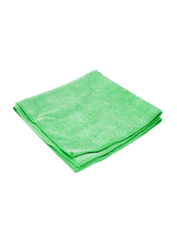 Palm Clean Tech Pear Microfibre Cleaning Cloth Set, 20 Pieces, 50 x 80cm, Green