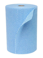 Palm Clean Tech Spun Lace Wipe Roll, 50 x 23cm, 100 Sheets, Blue