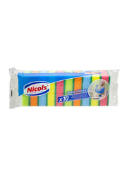 Nicols Netto Classic Sponge, Multicolour, 10 Pieces