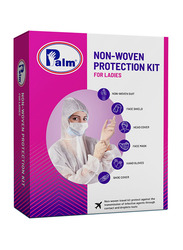 Palm Disposable PPE Kit for Ladies, P01800100, Blue