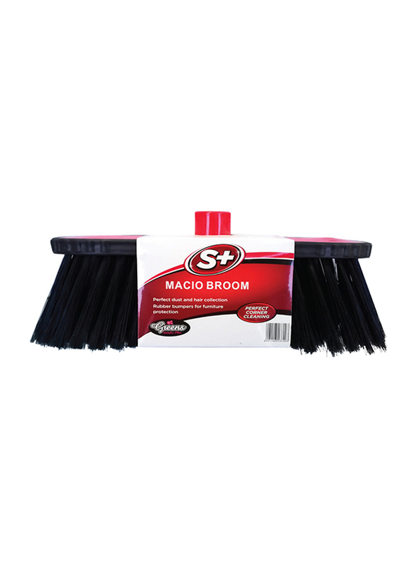 S+ Macio Corner Broom, Red/Black