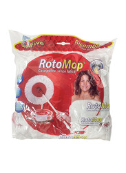 Super 5 Roto Mop Refill, White/Red