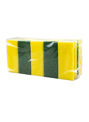 Eudorex Fibra Verde Dishwashing Sponge, 5 Pieces, Yellow