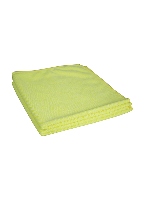 Palm Clean Tech Terry Microfibre Cleaning Cloth Set, 20 Pieces, 50 x 60cm, Yellow
